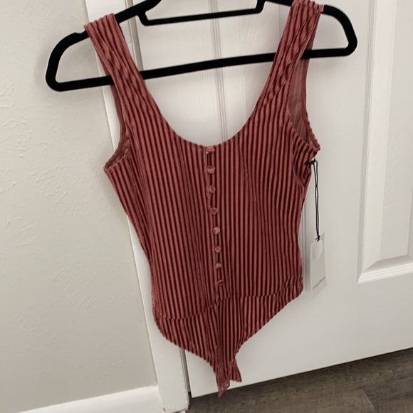 Privacy Please X Revolve Gyle Bodysuit Rosewood Size Small - Picture 2 of 5